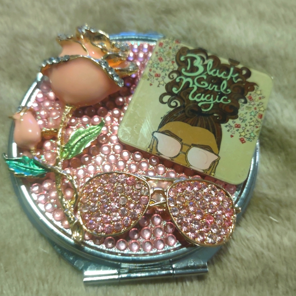 Black Girl Magic Purse Mirror